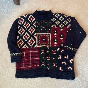 Talbots Hand-Knit Sweater in Navy